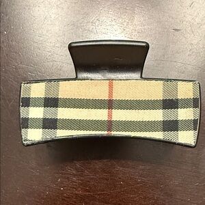 Upcycle Burberry Canvas Hair Clip